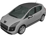 Peugeot 3008 3D Model preview