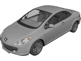 Peugeot 307 CC 3D Model preview