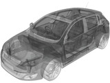 Peugeot 308 (2014) 3D Model
