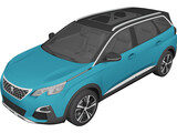 Peugeot 5008 (2017) 3D Model preview