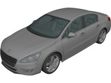 Peugeot 508 (2011) 3D Model preview