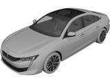Peugeot 508 (2019) 3D Model preview