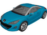 Peugeot RCZ 3D Model preview