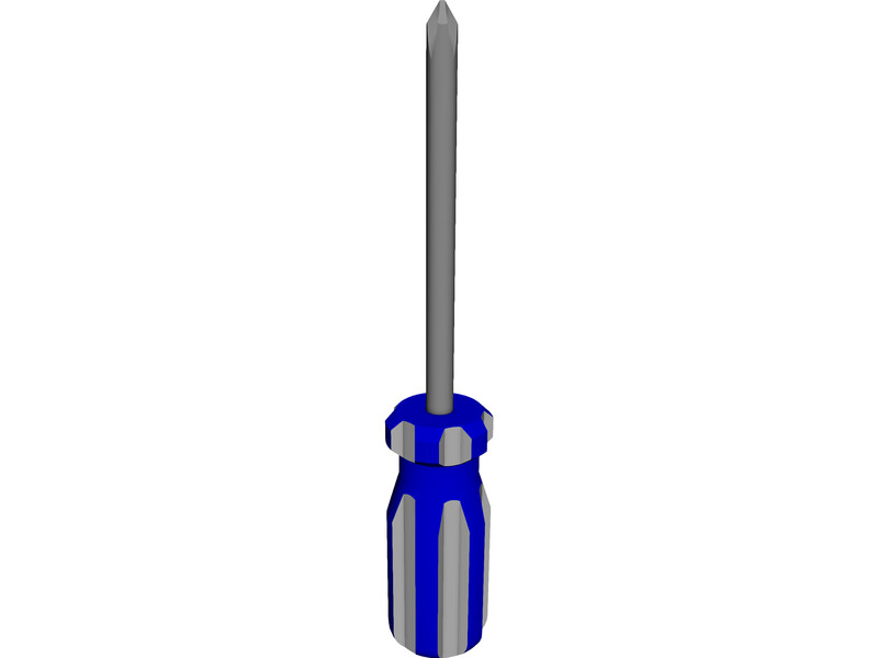 Phillips Head Screwdriver 3D Model