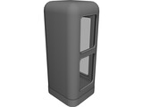 Phone Booth Germany 3D Model preview