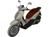 Piaggio Beverly Tourer 200cc Scooter 3D Model preview
