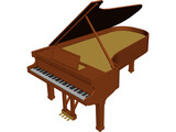 Piano 3D Model preview