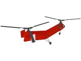 Piasecki H-21 / CH-21B Workhorse 3D Model