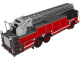 Pierce Firetruck Ladder 3D Model