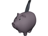Piggy Bank 3D Model preview