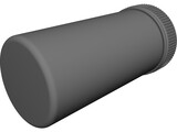 Pill Bottle 3D Model preview