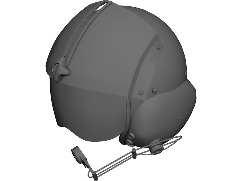 Pilot Helmet 3D Model