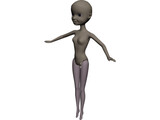 Pink Pixie Fairy 3D Model preview