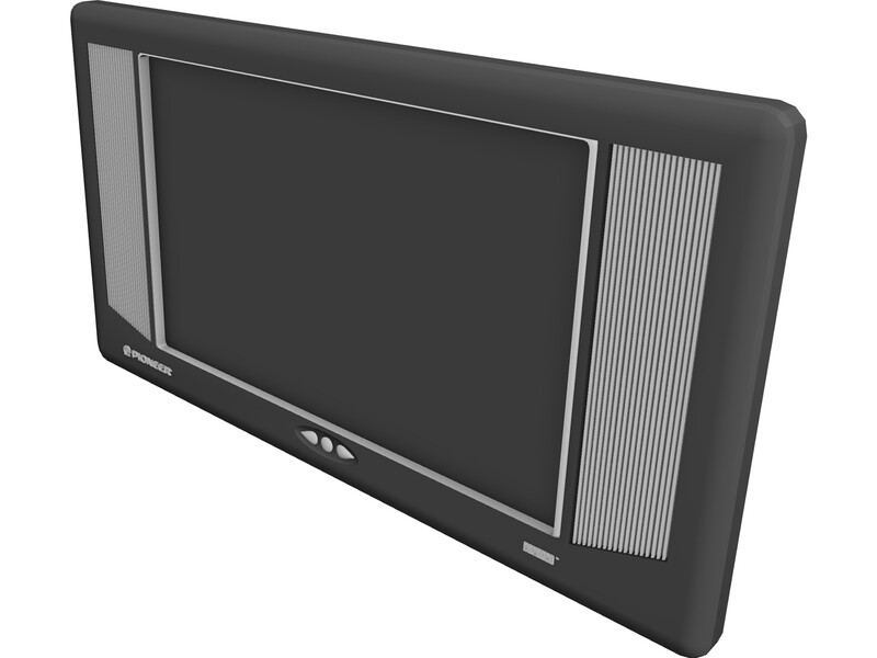 Pioneer LCD TV Wide 3D Model