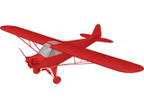 Piper J-3 Cub 3D Model preview