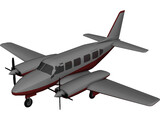Piper PA-31 Navajo 3D Model preview