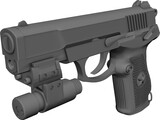 Pistol 92 Type 3D Model preview