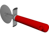 Pizza Cutter 3D Model preview