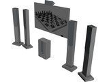 Plasma TV 3D Model preview