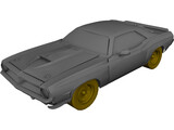 Plymouth Baracuda (1969) 3D Model preview