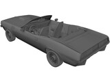 Plymouth Barracuda Cabrio (1970) 3D Model