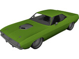 Plymouth Barracuda Lowered 3D Model preview