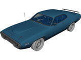 Plymouth GTX (1967) 3D Model preview