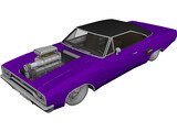 Plymouth GTX Mod 3D Model preview