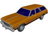 Plymouth Volare Wagon (1977) 3D Model preview