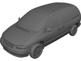 Plymouth Voyager (1997) 3D Model preview