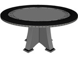 Poker Table 3D Model preview