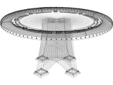 Poker Table 3D Model