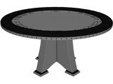 Poker Table 3D Model