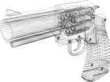 Police Model .38 Special Revolver Pistol 3D Model