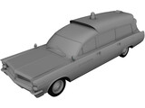 Pontiac Bonneville Ambulance (1963) 3D Model preview
