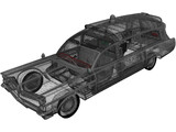 Pontiac Bonneville Ambulance (1963) 3D Model