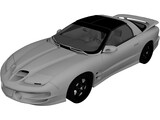 Pontiac Firebird Trans Am WS6 (2002) 3D Model preview