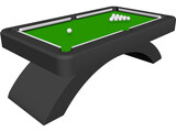 Pool Table 3D Model preview