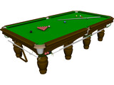 Pool Table 3D Model preview
