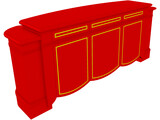 Pop Up TV Cabinet 3D Model