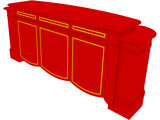 Pop Up TV Cabinet 3D Model