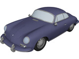 Porsche 356 (1965) 3D Model preview