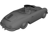 Porsche 356A Speedster (1957) 3D Model preview