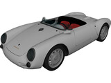 Porsche 550A Spyder (1956) 3D Model preview