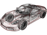 Porsche 718 Boxster S (2017) 3D Model