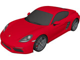 Porsche 718 Cayman S (2018) 3D Model preview