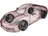Porsche 718 Cayman S (2018) 3D Model