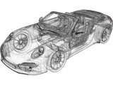 Porsche 911 Carrera S Cabriolet (2012) 3D Model