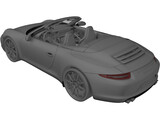 Porsche 911 Carrera S Cabriolet (2012) 3D Model