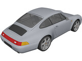Porsche 911 Carrera (1994) 3D Model preview
